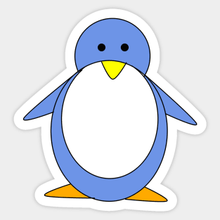 Blue Penguin Sticker